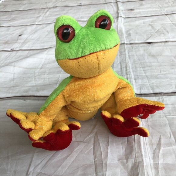 Ganz Lil'Kinz Tree Frog‎ HM109 Plush Stuffed Webkinz Toy Animal - No code - Picture 1 of 9